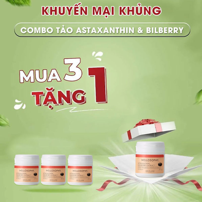 Combo-3-tặng-1-Tảo-Thực-phẩm-bảo-vệ-sức-khỏe-Astaxanthin-&-Bilberry-Extract
